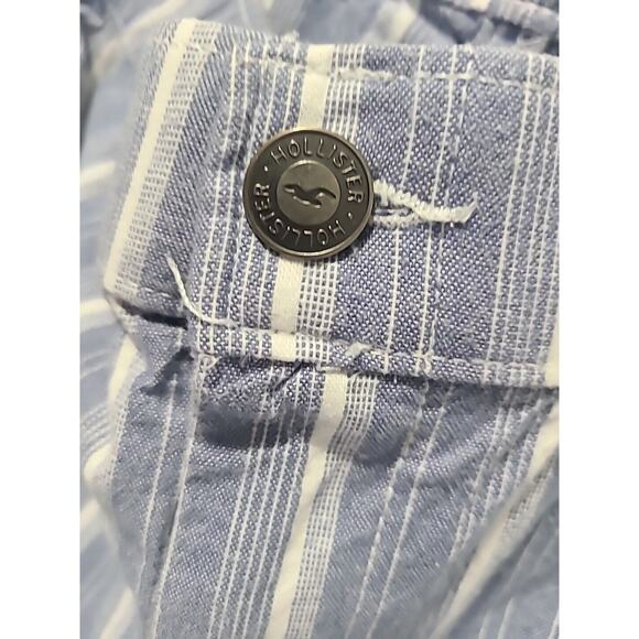 Hollister California, Women's Blue Striped Pants, M - Cotton Blend - Picture 4 of 13